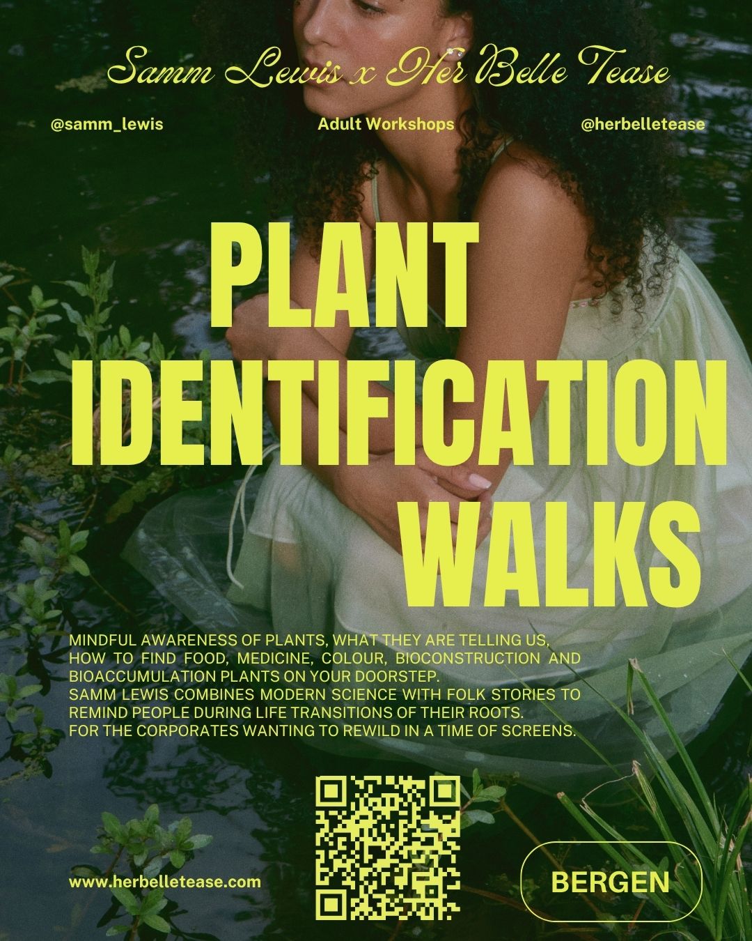 Plant-Led Walks with Her Belle Tease SUNDAY 2nd NOVEMBER BERGEN 14:00-17:00